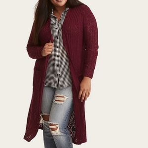 Cable Knit Duster Sweater